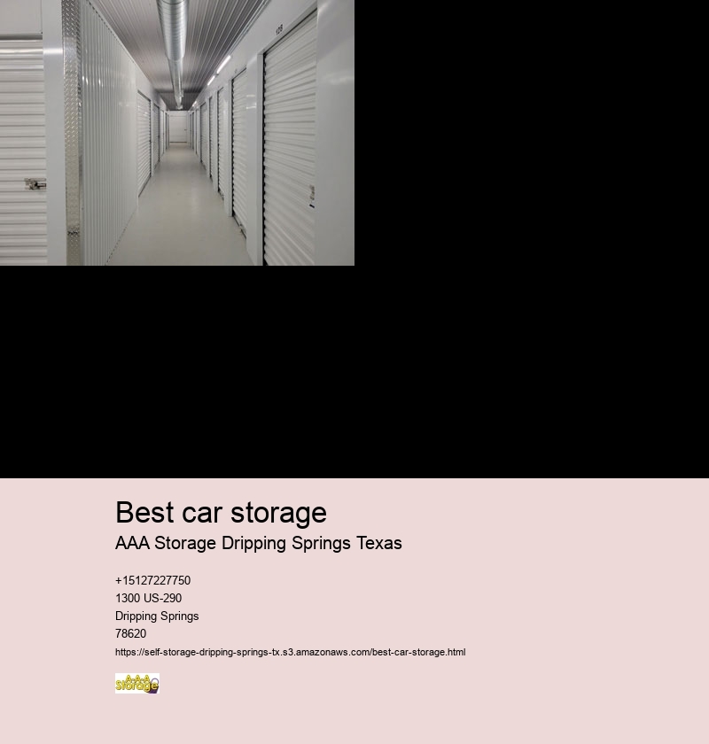 climate controlled self storages near Dripping Springs