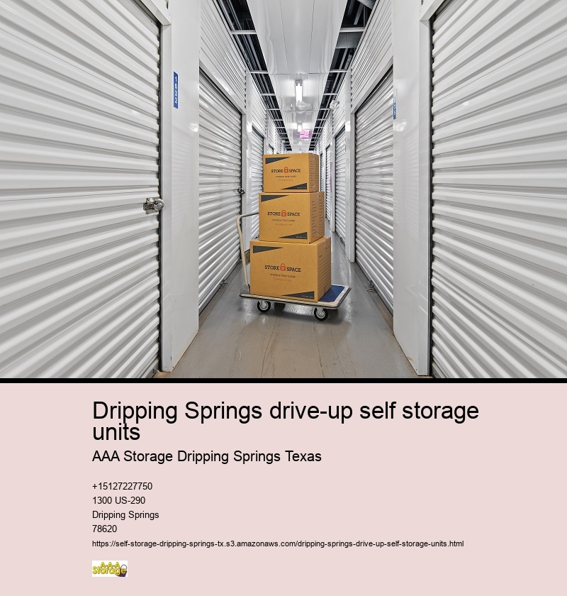 drive-up self storage facility near Dripping Springs