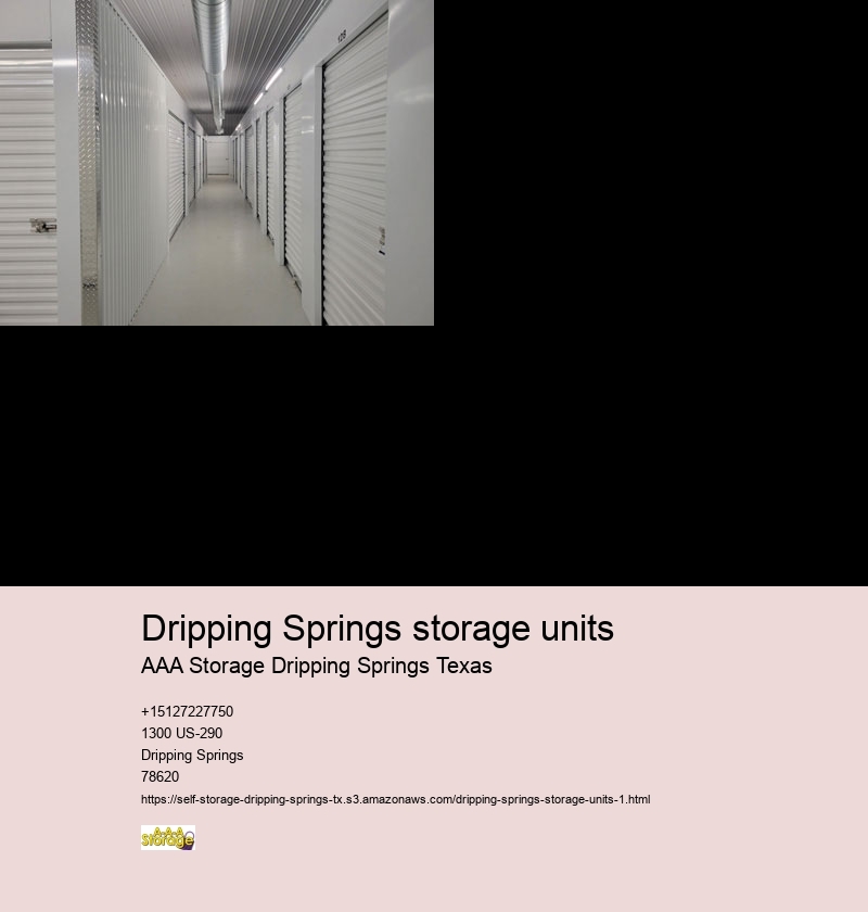 self storage facility near Dripping Springs